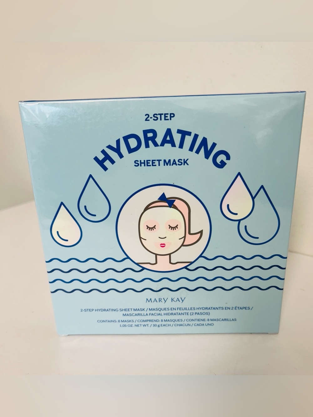 Mary Kay NIB Sealed 2 Step Hydrating Sheet Masks Contain 8 Masks Korean Skincare